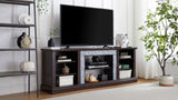 Large Faux Stacked Stone TV Stnad, Desk Storage Rack, Media Console Table with Large Storage W1758P187681