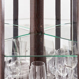 Corner Glass Cabinet Lighted Curio Cabinet Corner Display Case for Living Room, Curio Cabinet, W2275P194428