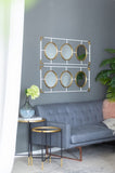 15.5x43.5" Gold And White Frame With Mirror W2078P154684