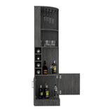 Seattle Bar Cabinet, Eight Bottle Cubbies, Two Large Open Shelves B128P176127