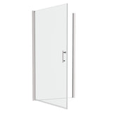 ZNTS 1 3/8" adjustment,universal pivot shower door, open outside, with 1/4" tempered glass W2122131056