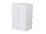 8 Cube Organizer Stackable Plastic Cube Storage Shelves Design Multifunctional Modular Closet 74329266