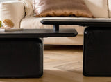 Vintage Fashion Style Square Coffee Table Set with Wood Grain Finish,for Living Room, Office and W757P235685
