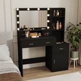 Newly designed smart mirror table with drawers and storage cabinet, table with W1320P147404