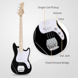 ZNTS 4 String 30in Short Scale Thin Body GB Electric Bass Guitar with Bag 86474817