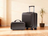 14"/20" 2 pcs/set in ABS Spinner Wheel Luggage, with Combination Lock and Front Opening Design, 14" 04628953