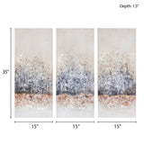 Hand Embellished 3-Piece Canvas Wall Art Set B03598841