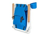 Portable High Strength Beach Chair with Adjustable Headrest Blue 99460325