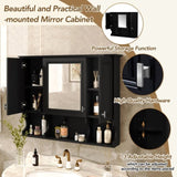 35'' x 28'' Wall Mounted Bathroom Medicine, Modern Bathroom Wall with Mirror, Mirror N710P209443B