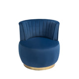 COOLMORE 360 Degree Swivel Cuddle Barrel Accent Sofa Chairs, Round Armchairs with Wide Upholstered, W395P145392