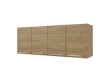 Lyman Wall Cabinet kitchen in Melamine wit 4 Doors , Natural Oak B128P287529