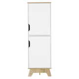 British Single Kitchen Pantry, Four Storage Shelves, Double Doors Cabinets B128P148674