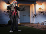 8.2ft Animatronic Werewolf Halloween Decor Realistic Fur, Scary Howls, Red Flashing LEDs, 18608033