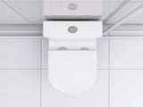 Upflush Toilet For Basement, 600W Macerating Toilet System With Powerful Dual Flush, Elongated 17.25 W2826P192011