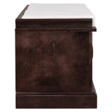 ZNTS Storage Bench with 2 Drawers and 2 Cabinets, Shoe Bench with Removable Cushion for Living Room, 24970634