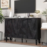 U-Can 47.2'' Modern TV Stand, Entertainment Center Media Console with 2 Spacious Storage Space, N724P233372B