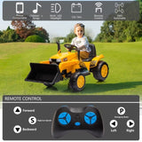 ZNTS 12V Kids Ride on Tractor Electric Excavator Battery Powered Motorized Car for Kids Ages 3-6, with W1811P154760