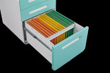 3 Drawer Mobile File Cabinet Under Desk Office,Simple Style Versatile Storage Cabinet for W1247P189967