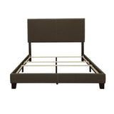 Charcoal Queen Bed with Nailhead Trim B062P153540