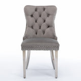 ZNTS Furniture,Modern, High-end Tufted Solid Wood Contemporary Velvet Upholstered Dining Chair with 61924462