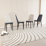 A set of 4 dining chair, modern style chair made of high-quality PU Leather fabric with thick soft W2189P168409