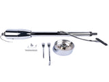 28" Chrome Tilt Street Rod Floor Shift Steering Column with Wheel Adapter No Key 53388355