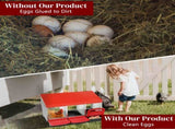 3 Compartment Roll Out Nesting Box with Plastic Basket, Egg Nest Box Laying Box Hens 71151956
