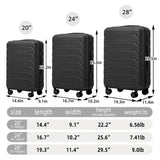 ABS Spinner Wheel Luggage, Matching Color , With Combination Lock W2787P278773