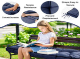 Outdoor Bench Cushion, 63 20 4 Inch, Tufted Waterproof Swing Cushion with Ties, for Patio Bench 47811858