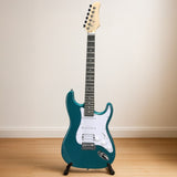KST Stylish H-S-S Pickup Electric Guitar Kit with 5W AMP Bag Guitar Strap Strings Lake Blue 18724091