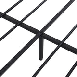 Queen Size Metal Platform Bed Frame with Wooden Headboard and Footboard with USB LINER, No Box W31183488