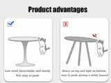 Modern Round Dining Table, 31.5'' Kitchen Dining Room Furniture, Coffee Table, Leisure Table, W2641P192315