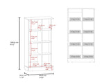 Rentz Multi-Storage Cabinet with Storage Compartments, and Versatile Organization, White B097P474301