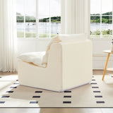 Accent Armless Chair Lazy Floor Seating, Leisure Accent Single Couch with Backrest Fireside Chair W876P236431