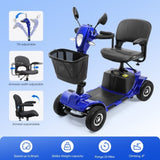 ZNTS 4 Wheel Mobility Scooters, Upgrade Electric Power Mobile Scooter for Seniors Adult with Lights 97709494