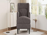 Upholstered Accent Chair Tufted Armchair for Living Room and Bedroom, Russet Brown N763P193158D