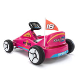 12V Kids Ride On Go Kart, Electric 4-Wheeler Car with Remote Control, Cushioned Seat, LED Lights, W2181P201029