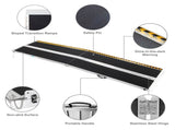 8FT, Anti-Slip Aluminum Folding Portable Handicap Threshold Entry Ramp for Home, Doorways Steps, 71327840