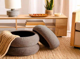 Cloud Storage Ottoman, Taupe Boucle 36713295