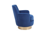 Velvet Swivel Barrel Chair, Swivel Accent Chairs Armchair for Living Room, Reading Chairs for W1361116864