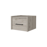 ZNTS Elfrida Wall-Mounted Nightstand, Sleek Single-Drawer Design with Spacious Top Shelf B128P148914