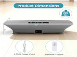 Gray Full Body Vibration Plate Exercise Machine, 10 Adjustable Speed Levels with Remote Control & 57549709