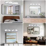 LED Modern Chrome 4-Light Vanity Lights Fixtures Over Mirror Bath Wall Lighting W1340P206814