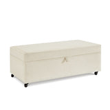 Modern Large Comfort Sofa Ottoman with Storage, Modular Sectional Storage Ottoman With Wheels For W2186P178507