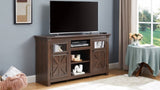 2 Doors Cabinet Farmhouse Cabinet, Farmhouse TV Stand Barn Design,Modern Farmhouse TV Media Stand, W1758P199936