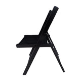 Furniture Slatted Wood Folding Special Event Chair - black, Set of 4, FOLDING CHAIR, FOLDABLE STYLE W49553509