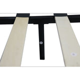 Queen Size Upholstered Platform Bed Frame with Button Tufted Linen Fabric Headboard, No Box Spring W2297140920