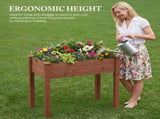Bed - Cedar Planter with Non-Woven Liner, Bottom Drainage, 30-Inch Height, 48 x 24 x 30 in Sizes for 32387619
