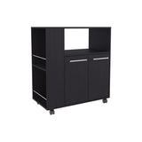 Eldon Two-Door Kitchen Base Cabinet Cart with four Shelves, Side Shelves, Cabinet, Kitchen Storage B200P286943