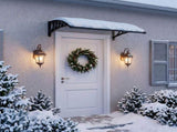 Awning for Door Entrance with Drainage Sink, 40x48 Inch Window Canopy Exterior, UV Rain Snow 21091957